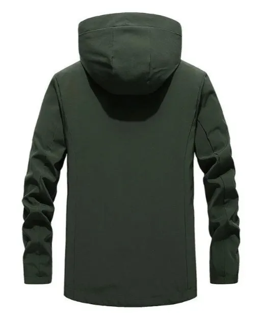 Men's jacket in chemical fibre blend, available in Black, Green, Grey colours