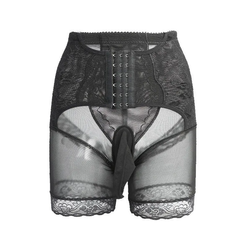 Men's personalised mesh shorts in skin tone with breasted design showing multiple opening style options