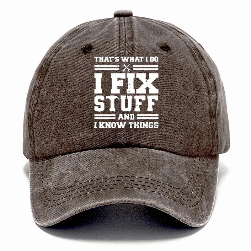 Washed print denim baseball cap with dome crown in retro style, available in multiple colours