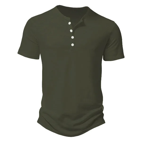 Men's casual solid colour slim-fit short sleeve t-shirt in polyester, colour option shown
