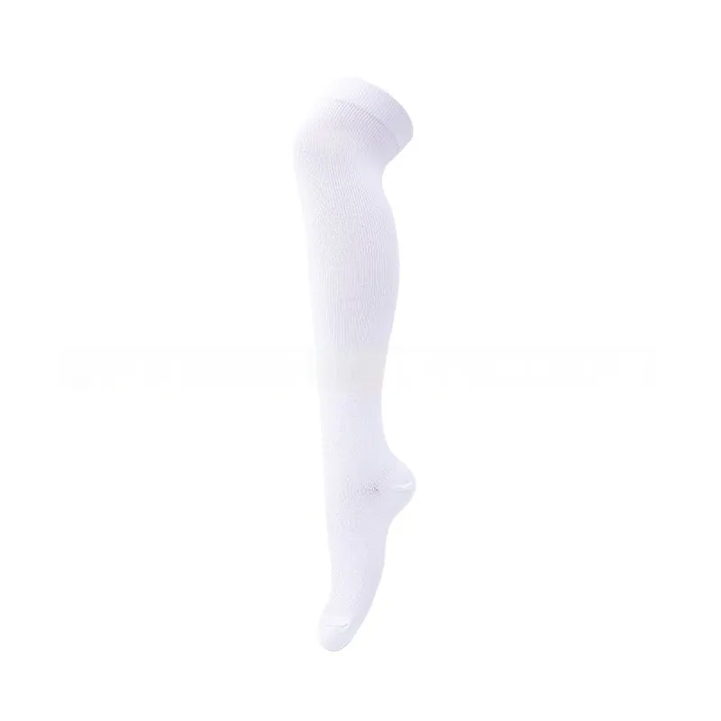 Outdoor sports running cycling long compression socks knee high quick dry polyester in multiple colours