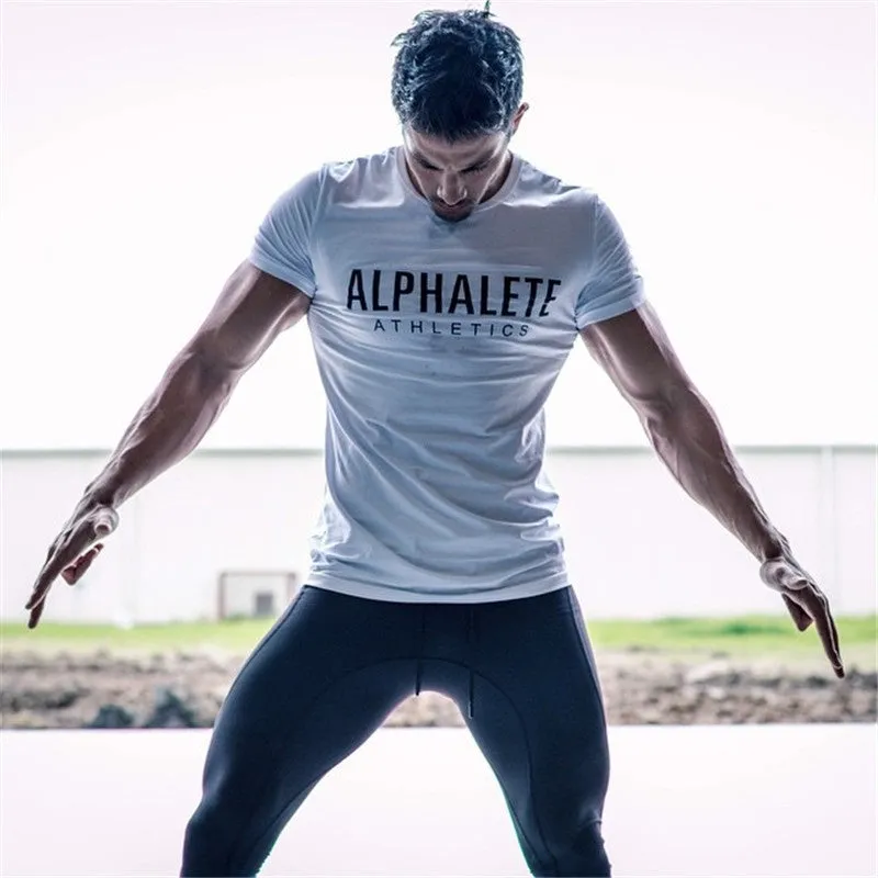 Cotton fitness T-shirt in red, showing front view, available in sizes S to XXL