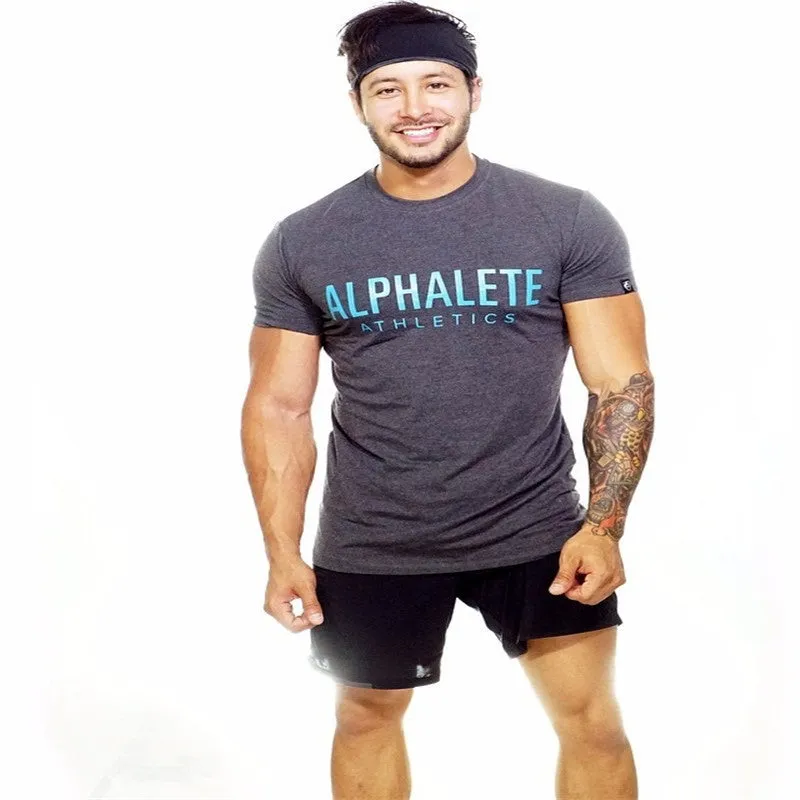 Cotton fitness T-shirt in red, showing front view, available in sizes S to XXL
