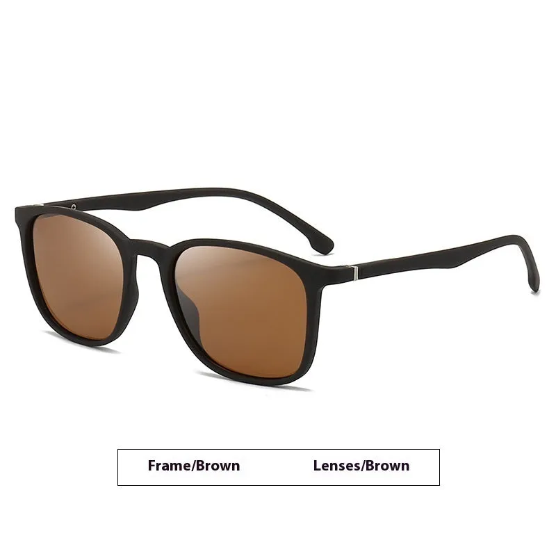Men's polarized sunglasses with PC frame and UV400 protection in various colour options