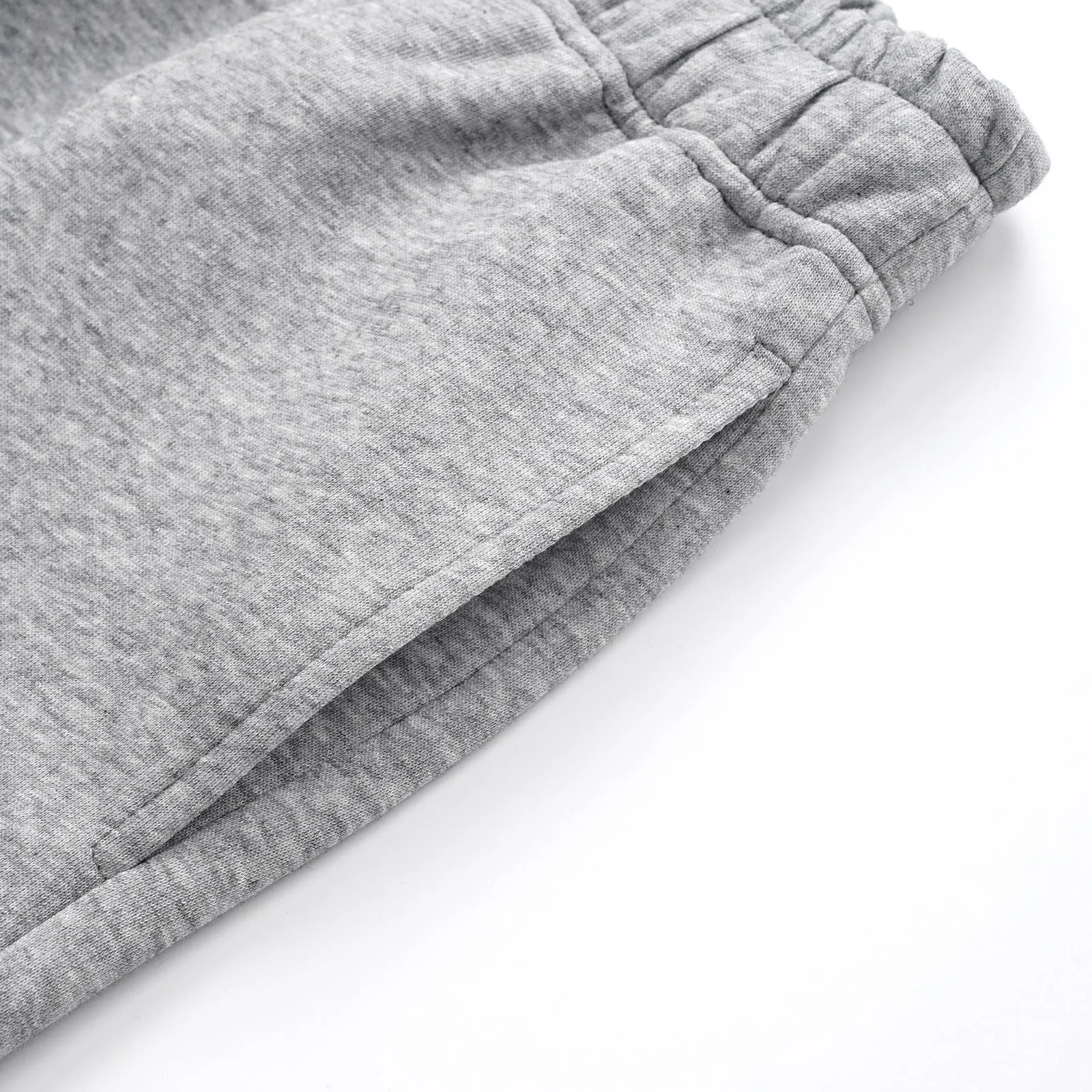 Men's solid colour straight-leg cotton trousers with a loose wide-leg casual fit.