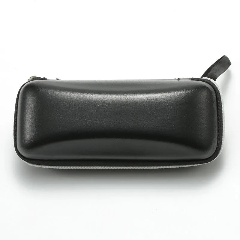 Men's dual-use clip-on presbyopia glasses with metal frame in black and gold