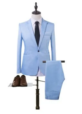 Latest wedding tuxedo for men two-piece suit set in Black including jacket and trousers