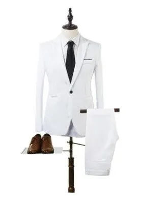 Latest wedding tuxedo for men two-piece suit set in Black including jacket and trousers