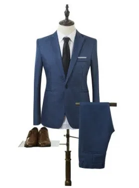 Latest wedding tuxedo for men two-piece suit set in Black including jacket and trousers