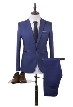 Latest wedding tuxedo for men two-piece suit set in Black including jacket and trousers