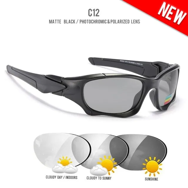 Retro pilot sunglasses with square TAC polarised lenses, unisex frame, mirror finish, and zipper case