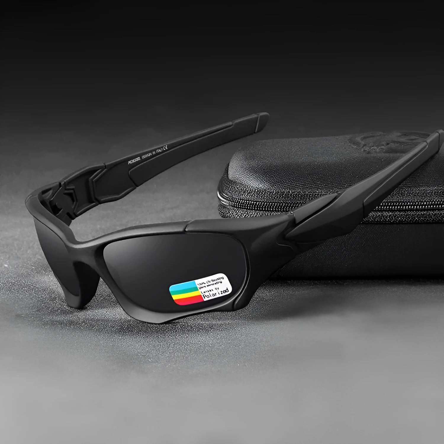 Retro pilot sunglasses with square TAC polarised lenses, unisex frame, mirror finish, and zipper case