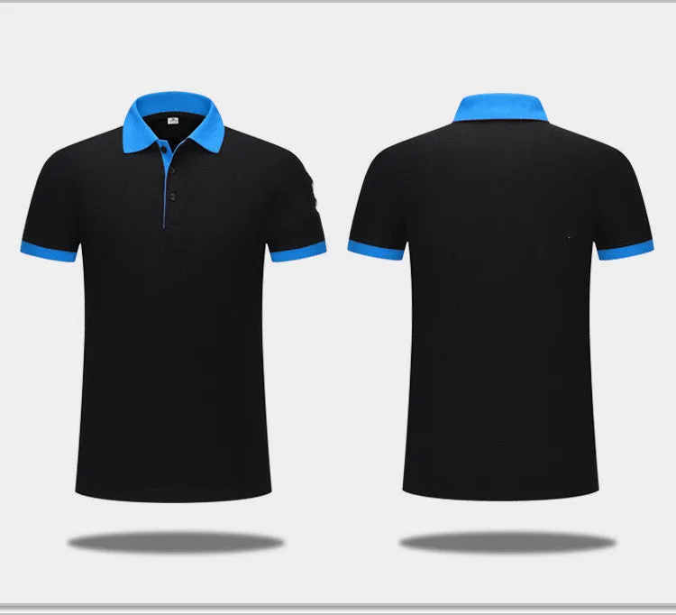 Men's short sleeve cotton-polyester blend polo shirt in simple style, available in multiple colours, Asian sizing.