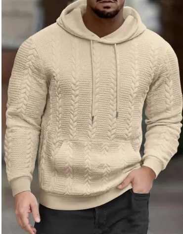 Men's plus size casual pullover jacket in polyester, available in multiple colours and sizes S to XXXL for everyday wear