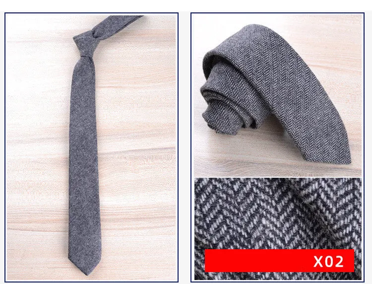 Wool tie for men formal wear England jacquard arrow style 145cm length