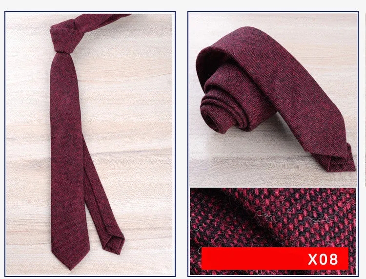 Wool tie for men formal wear England jacquard arrow style 145cm length