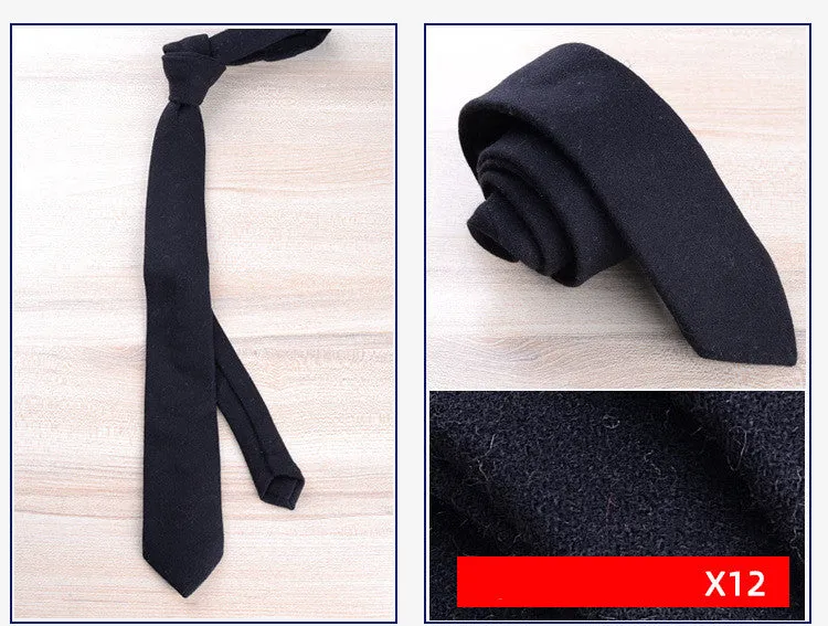 Wool tie for men formal wear England jacquard arrow style 145cm length
