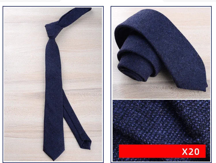 Wool tie for men formal wear England jacquard arrow style 145cm length