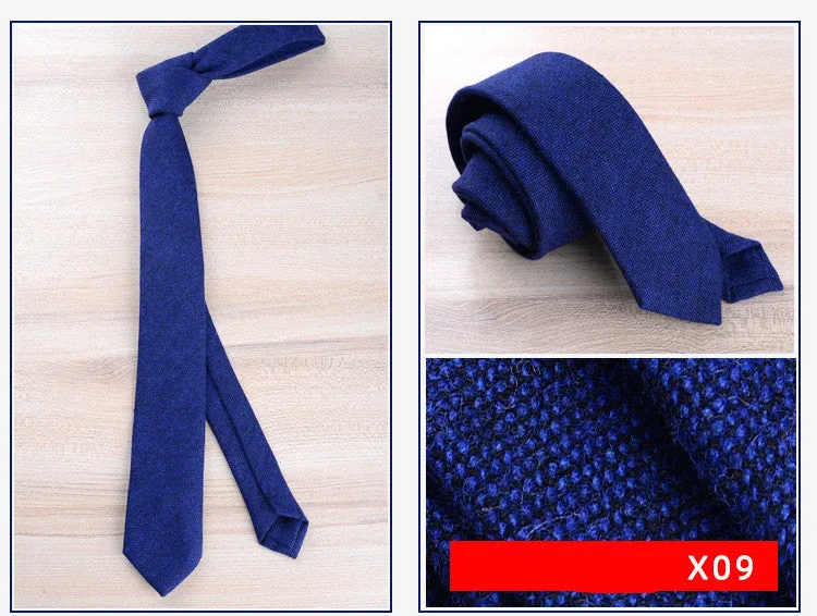 Wool tie for men formal wear England jacquard arrow style 145cm length