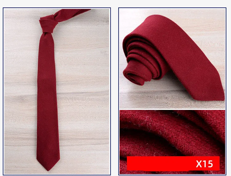 Wool tie for men formal wear England jacquard arrow style 145cm length