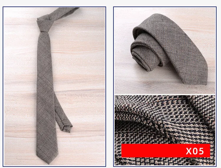 Wool tie for men formal wear England jacquard arrow style 145cm length