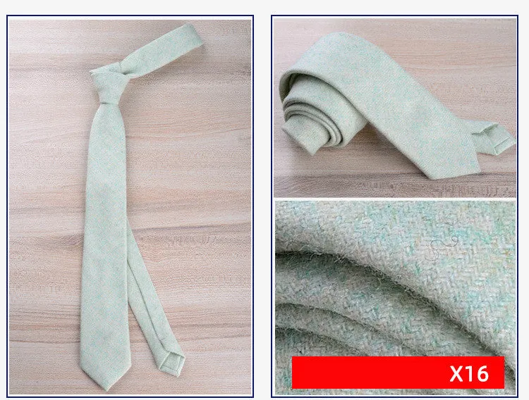 Wool tie for men formal wear England jacquard arrow style 145cm length