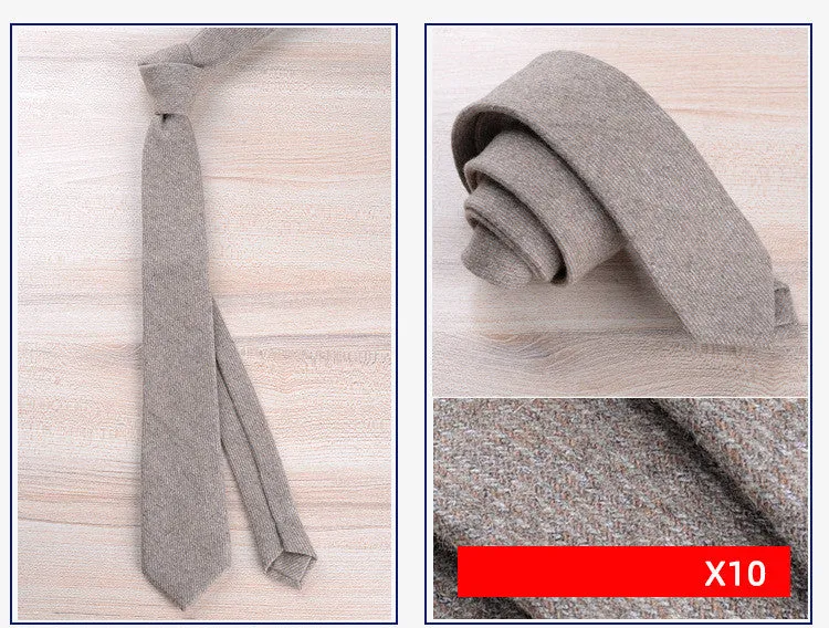 Wool tie for men formal wear England jacquard arrow style 145cm length