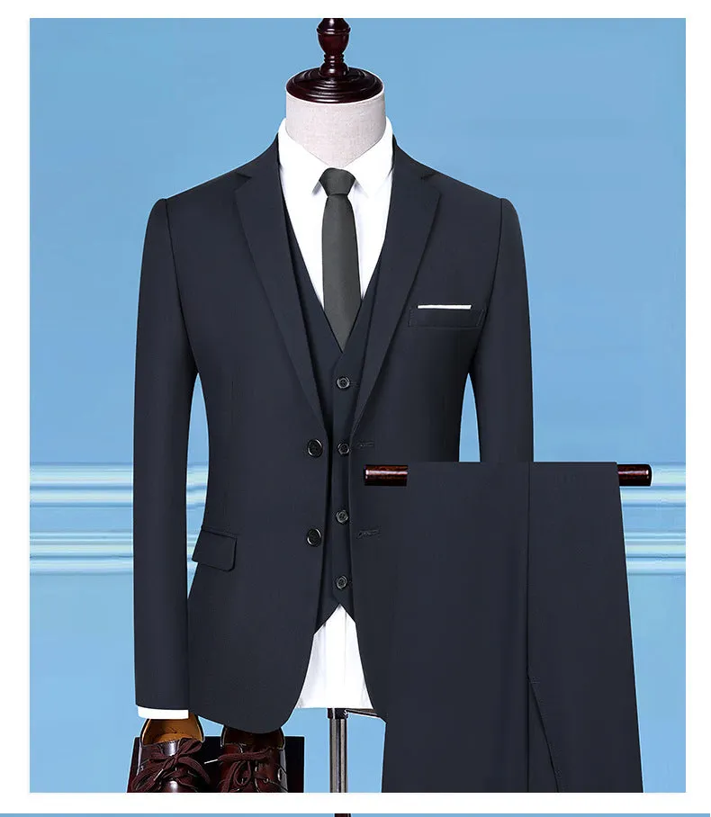 Men's slim fit cotton blend wedding groom waistcoat in six colours with Asian sizing