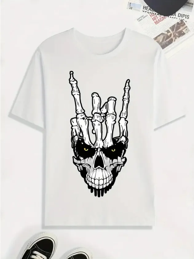 Cotton retro short sleeve t-shirt for men youth group work clothes black art sculpture design front view