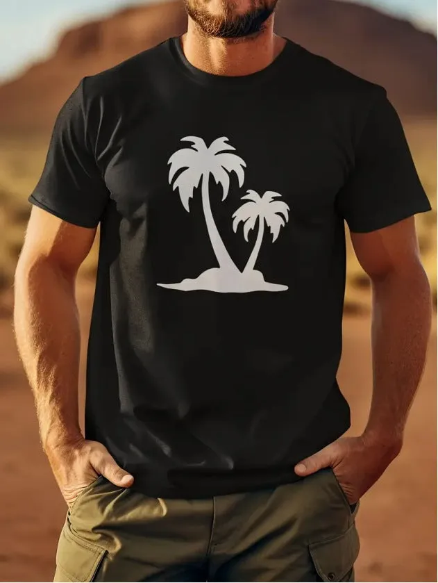 Cotton retro short sleeve t-shirt for men youth group work clothes black art sculpture design front view