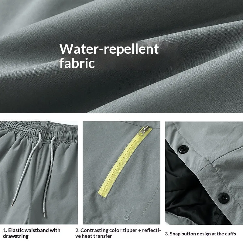 Warm thick straight leg sports trousers in carbon black – mid waist drawstring style with no fly, leisure basic fit