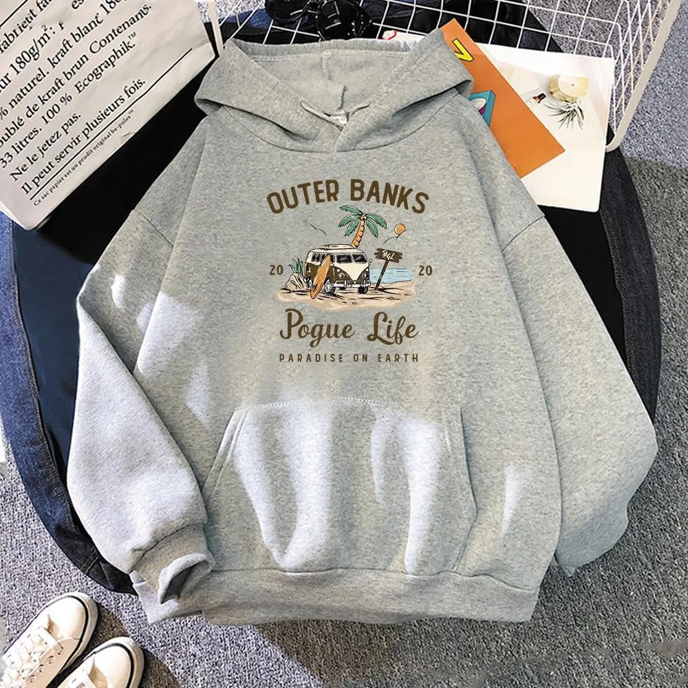Bund Exploration hooded hoodie pullover with letter pattern for men and women, polyester fabric, long sleeves, available in multiple colours and sizes