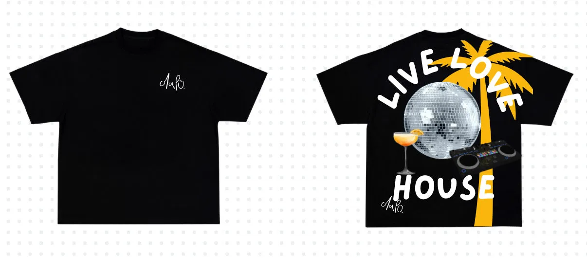 Printed short sleeved shirt with loose fit and round neck in street hip hop style