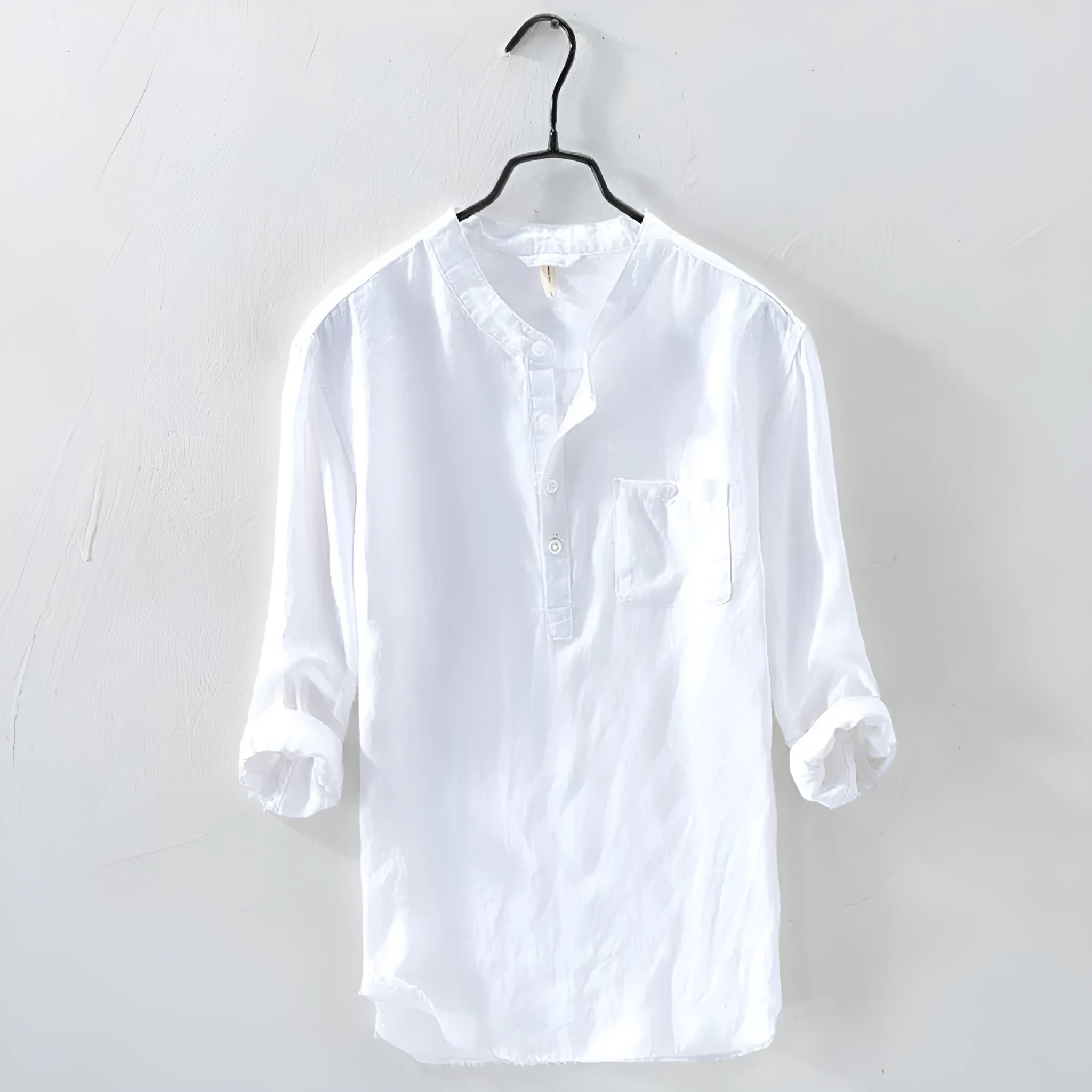 Plain cotton t-shirt in blue, front view, sizes S to 4XL