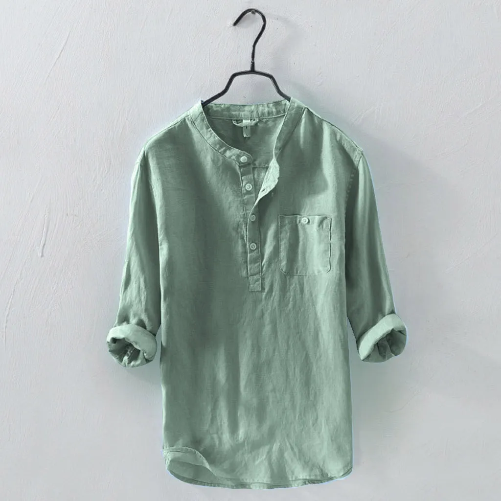 Plain cotton t-shirt in blue, front view, sizes S to 4XL