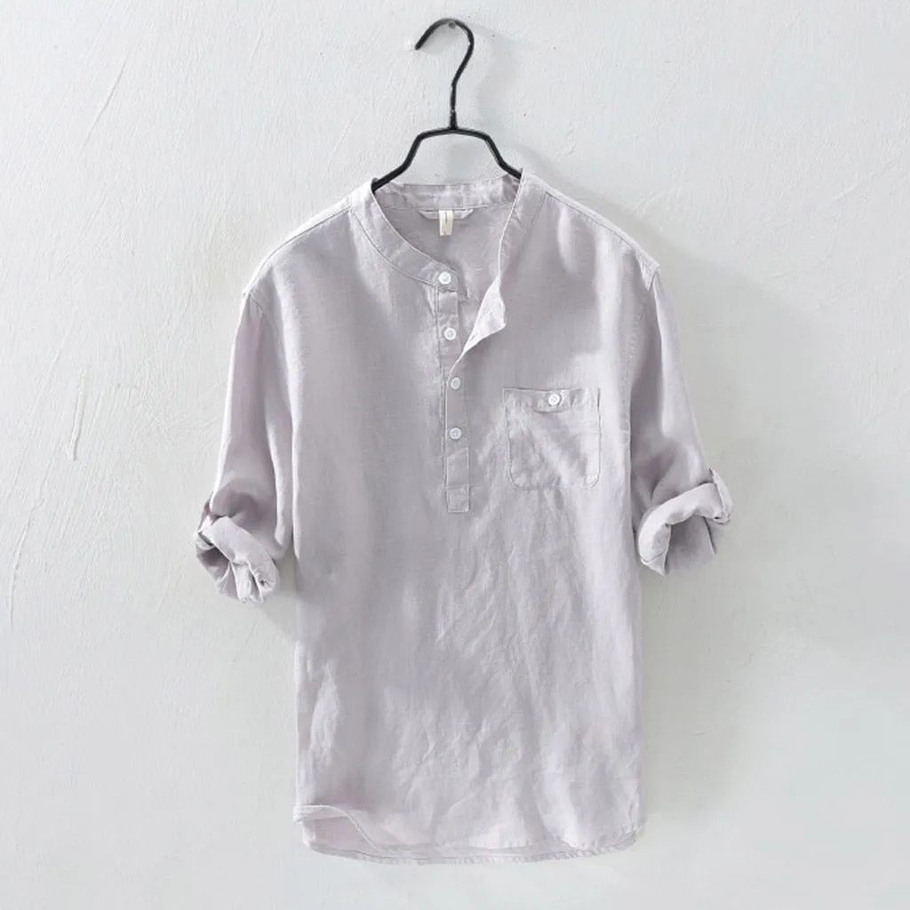 Plain cotton t-shirt in blue, front view, sizes S to 4XL