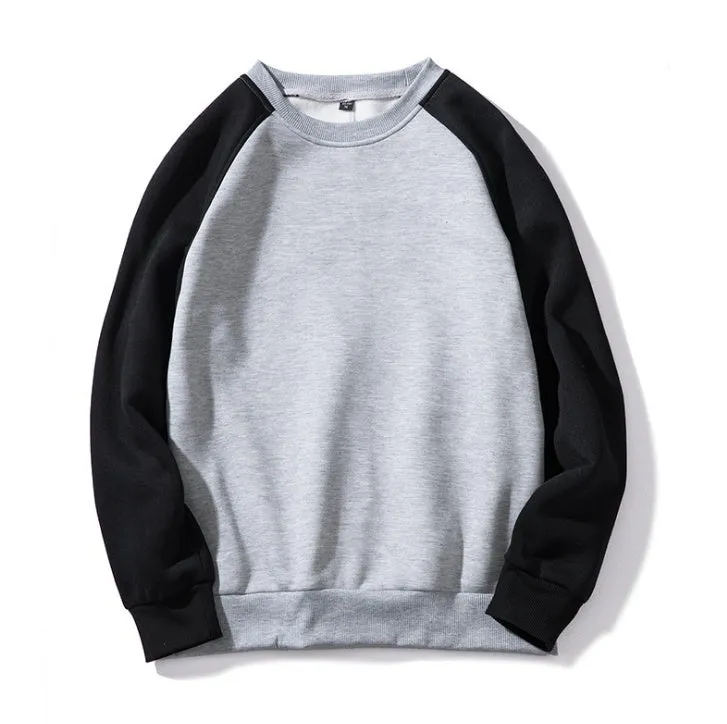 Men’s patchwork hoodie sweatshirt tracksuit top in black, EU size S-XXL