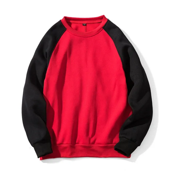 Men’s patchwork hoodie sweatshirt tracksuit top in black, EU size S-XXL