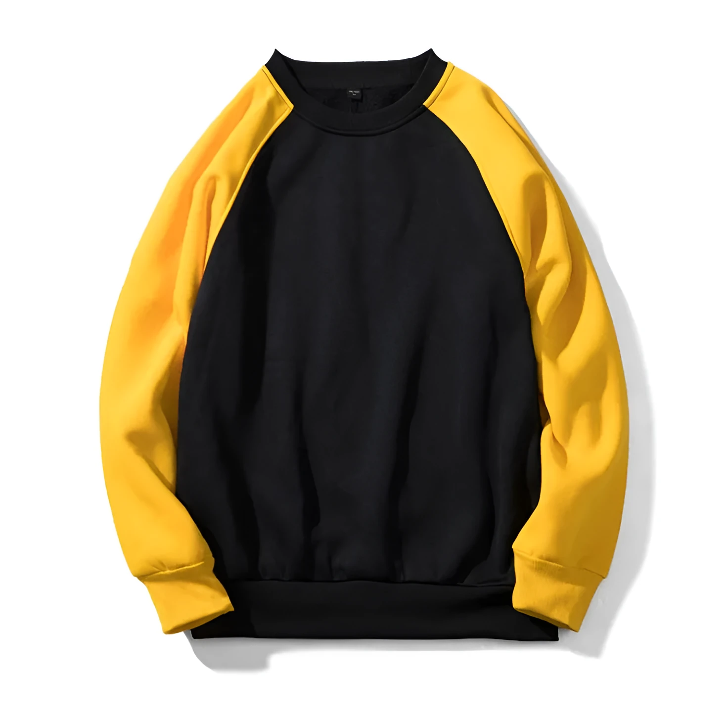 Men’s patchwork hoodie sweatshirt tracksuit top in black, EU size S-XXL