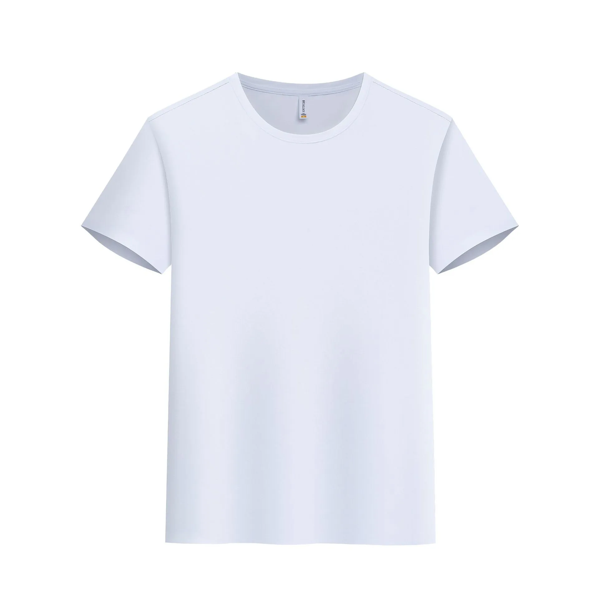 High-end round neck short sleeve fitness sportswear in slim fit nylon spandex pullover style