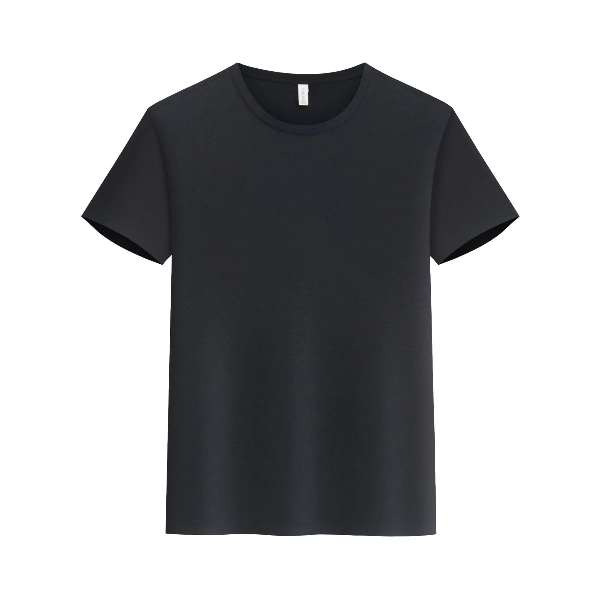 High-end round neck short sleeve fitness sportswear in slim fit nylon spandex pullover style