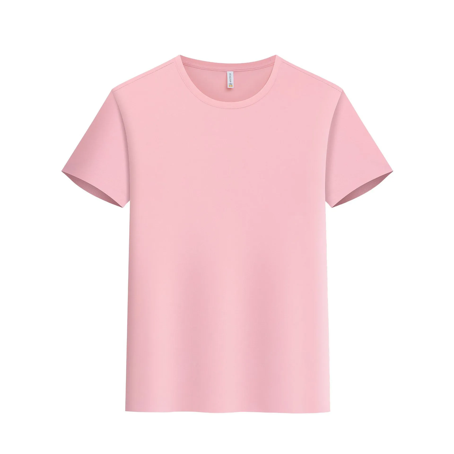 High-end round neck short sleeve fitness sportswear in slim fit nylon spandex pullover style