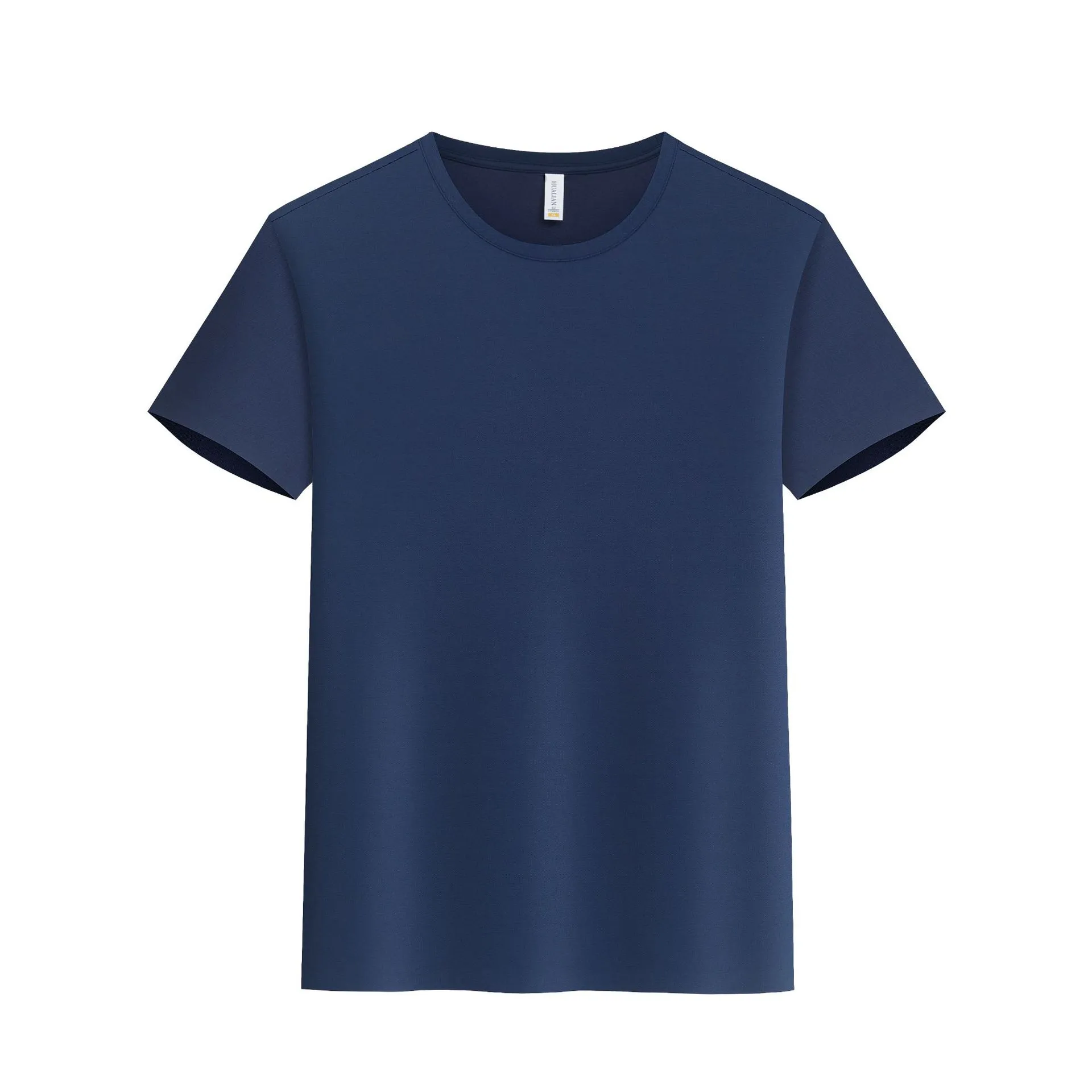 High-end round neck short sleeve fitness sportswear in slim fit nylon spandex pullover style