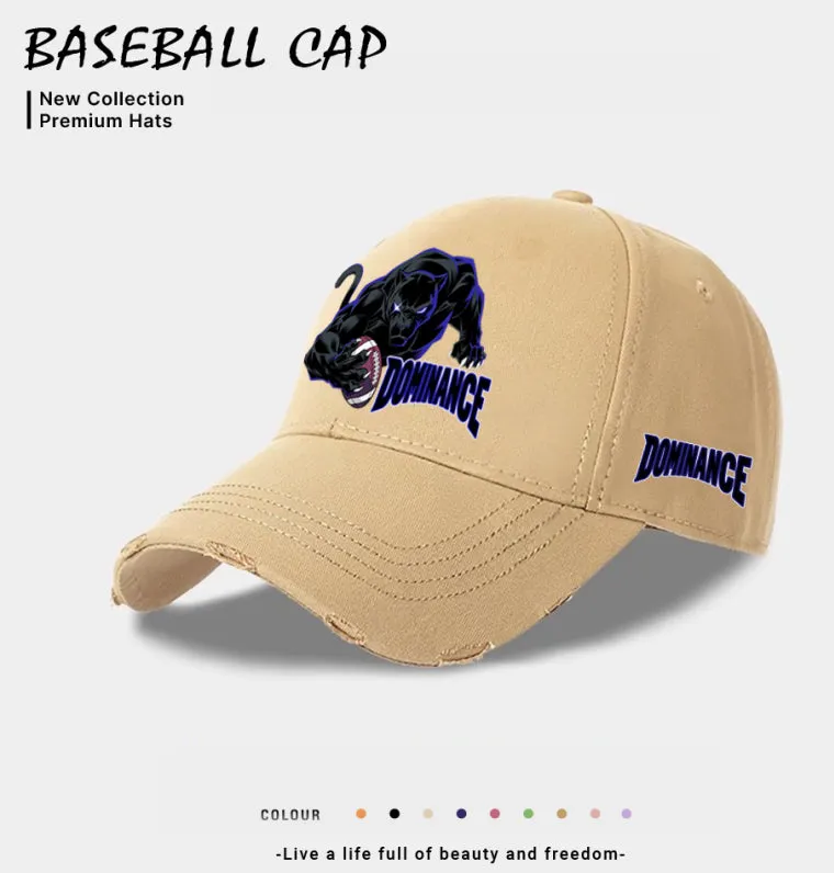 Men's casual baseball cap in beige, made from polyester with adjustable back strap