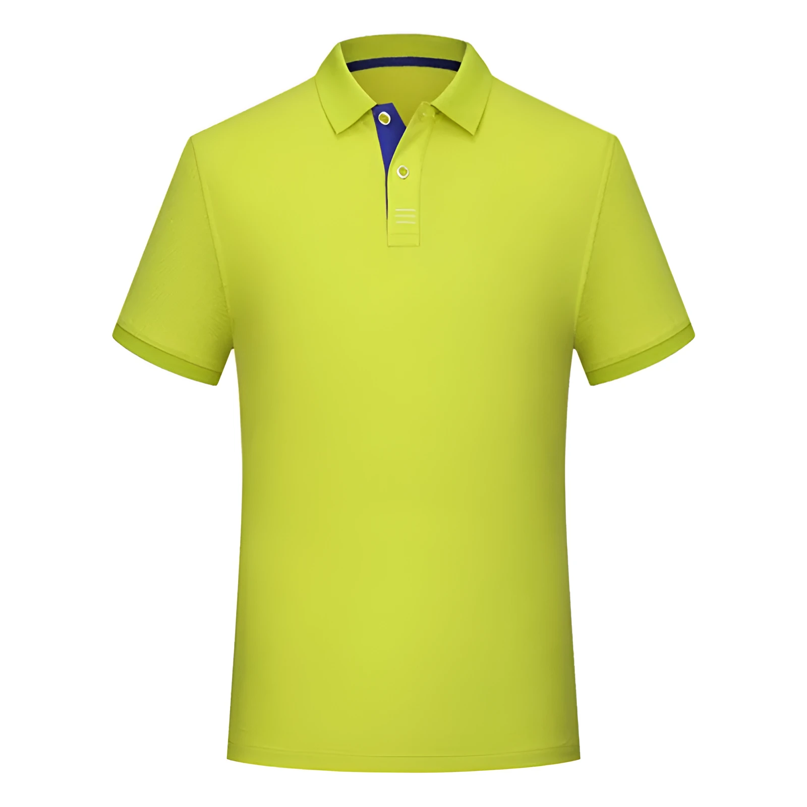 Solid colour cotton polo collar casual T-shirt in multiple colours for summer daily wear