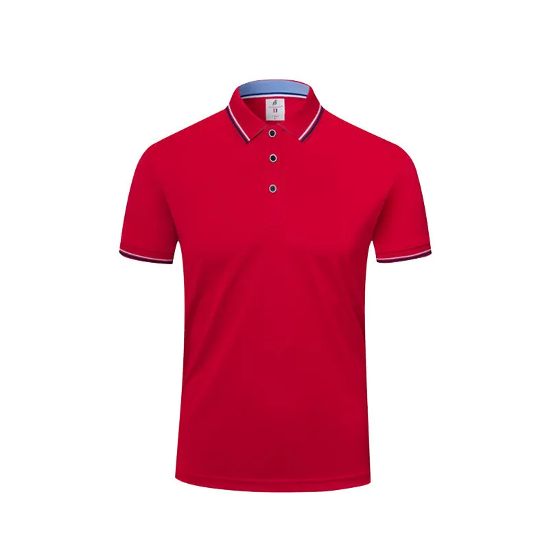 Short sleeve lapel embryo shirt in straight pullover style, polyester cotton blend, navy blue colour