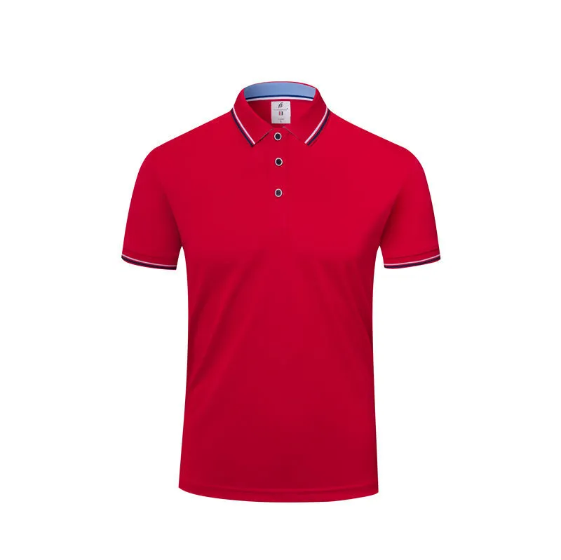 Short sleeve lapel embryo shirt in straight pullover style, polyester cotton blend, navy blue colour