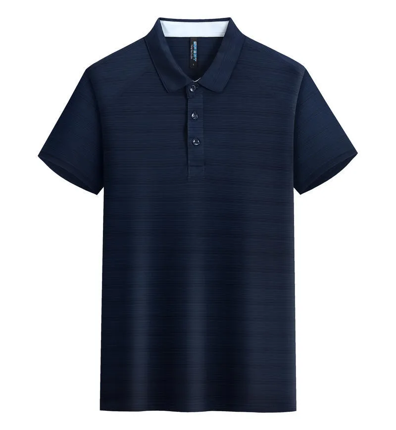 Quick-drying Crystal Silk lapel polo shirt for outdoor sports, available in multiple colours and sizes S-3XL