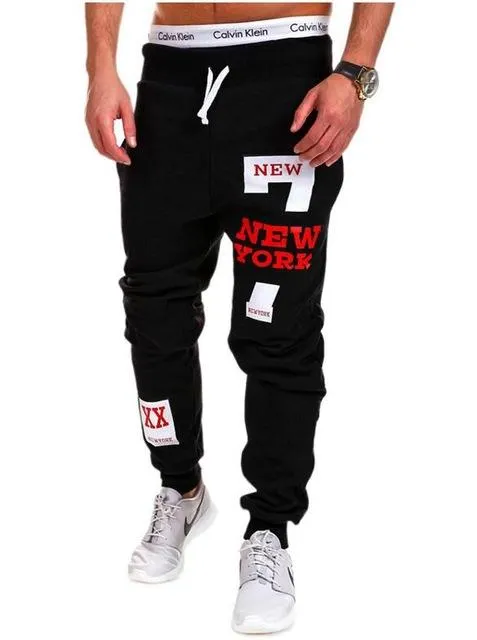 Men's cotton leisure joggers in black, elasticated waist, casual fit for everyday comfort