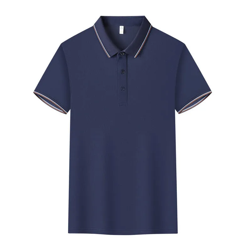 Men and women lapel polo shirt overalls in loose fit short sleeve Tencel blend summer top available in multiple colours